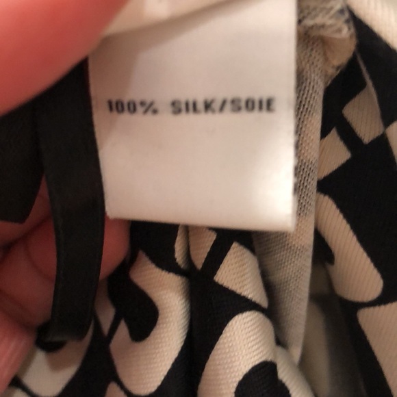 Diane Von Furstenberg Reina Dress in Iconic Chain Link Print Size 4 - Picture 9 of 14